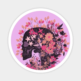 Blooming Skull Magnet